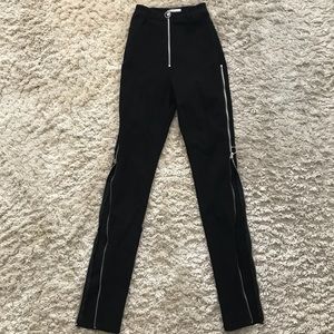 Danielle Guizio Zipper Pants